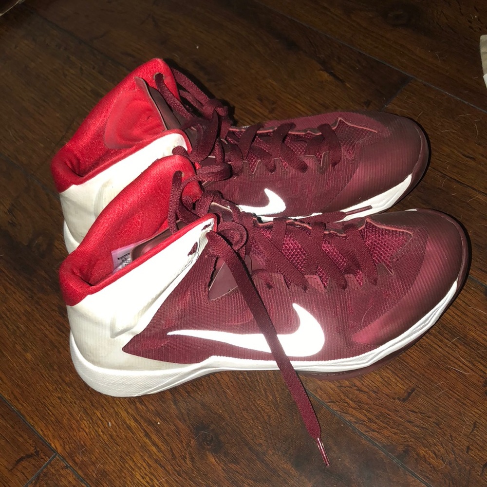 Maroon Nike Basketball Shoes